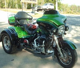 Green Custom Bike in Myrtle Beach, SC